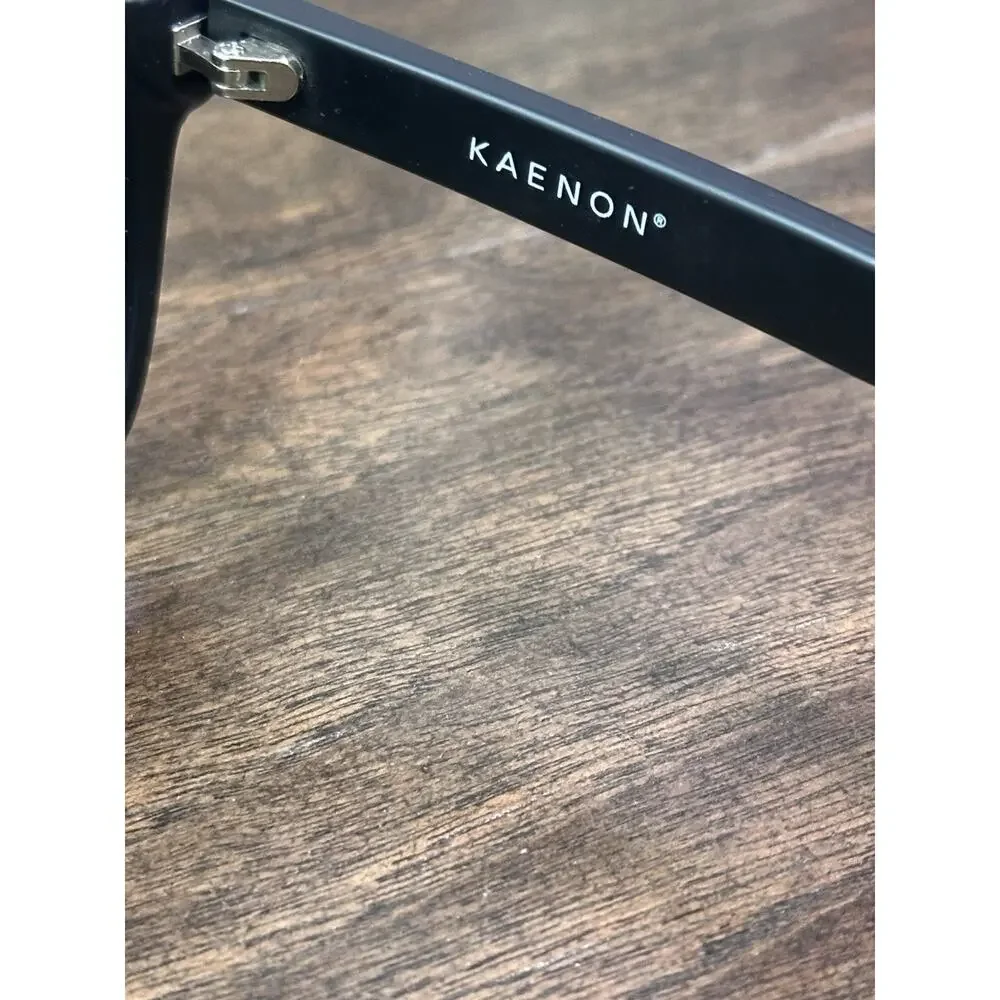 Kaenon Avalon Polarized Sunglasses Matte Black Ultra Blue SR-91 Lens Unisex